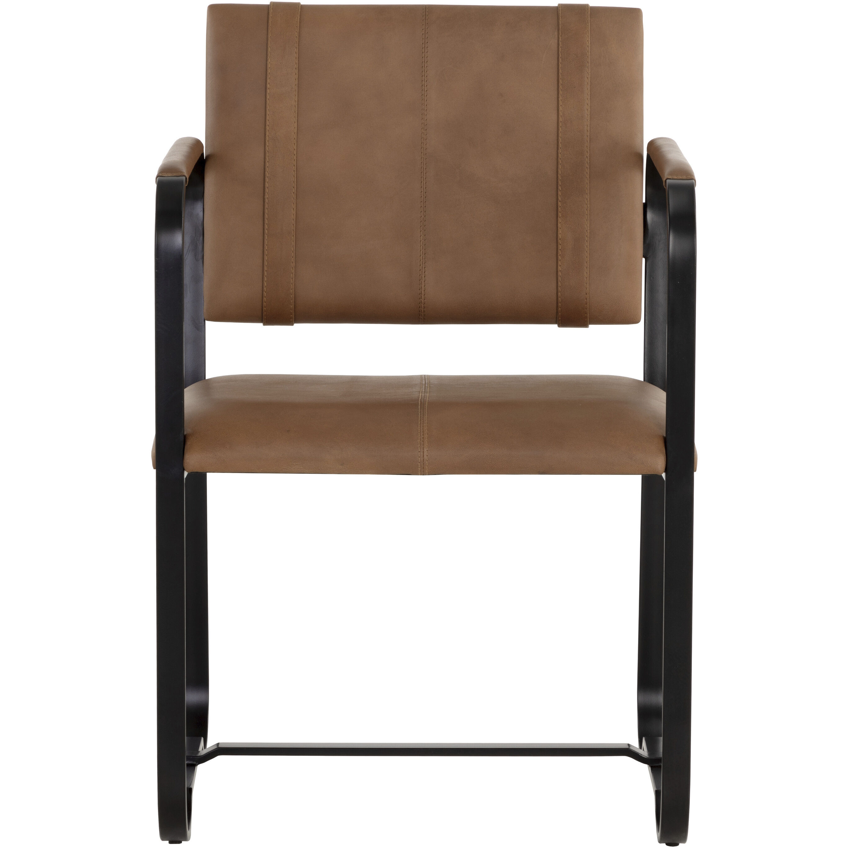 Garrett Cognac Leather Office Chair